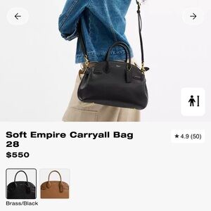 Coach Black and Brass Satchel